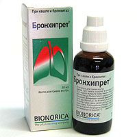 БРОНХИПРЕТ - Гомеопатические средства
Бронхипрет - фитопрепарат с отхаркивающим действием. Оказывает отхаркивающее, противовоспалительное, секретолитическое, бронхолитическое действие, способствует снижению вязкости мокроты и ускорению ее эвакуации.
