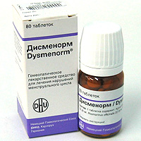 ДИСМЕНОРМ - Гомеопатические средства
Дисменорм оказывает действие, нормализующее менструальную функцию.